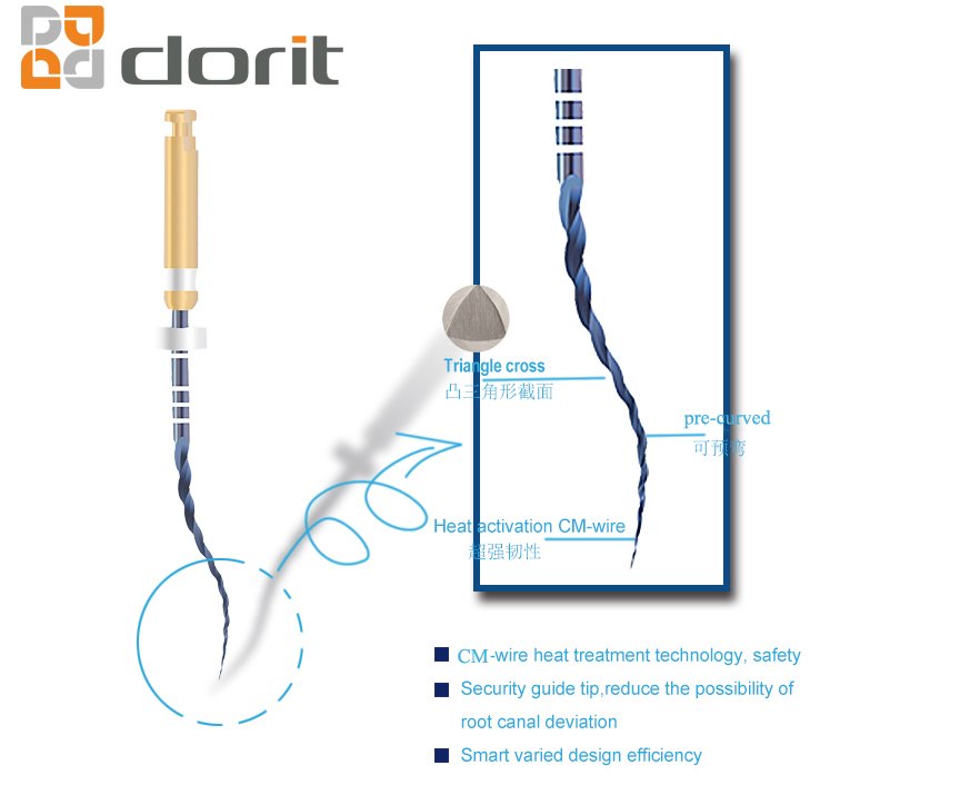 Dorit Dental Endodontic NITI Files with Heat Activation for Engine Use